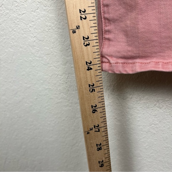 Frame Size 30 Le Crop Mini Boot Cut Crop Jeans Peony Pink - Picture 9 of 11